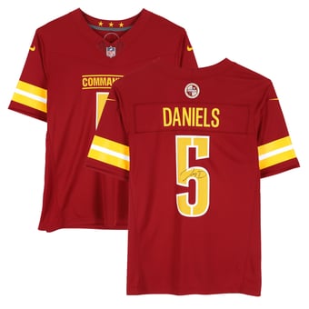 Jayden Daniels Washington Commanders Autographed Nike Vapor F.U.S.E. Limited Jersey
