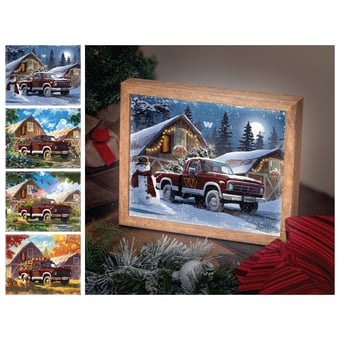 Washington Commanders 12" x 11" Four Seasons LED Light Box