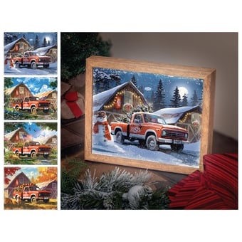 Oklahoma State Cowboys 12" x 11" Four Seasons LED Light Box