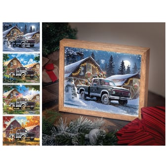 Las Vegas Raiders 12" x 11" Four Seasons LED Light Box