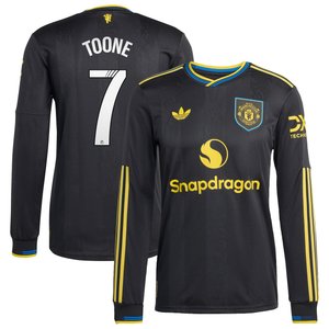Troisième maillot Authentic Manchester United adidas WSL 2025-26 - Manches longues avec flocage Toone 7, vue 1