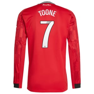 Maillot Domicile Manchester United adidas WSL 2025-26 - Manches longues avec flocage Toone 7, vue 4