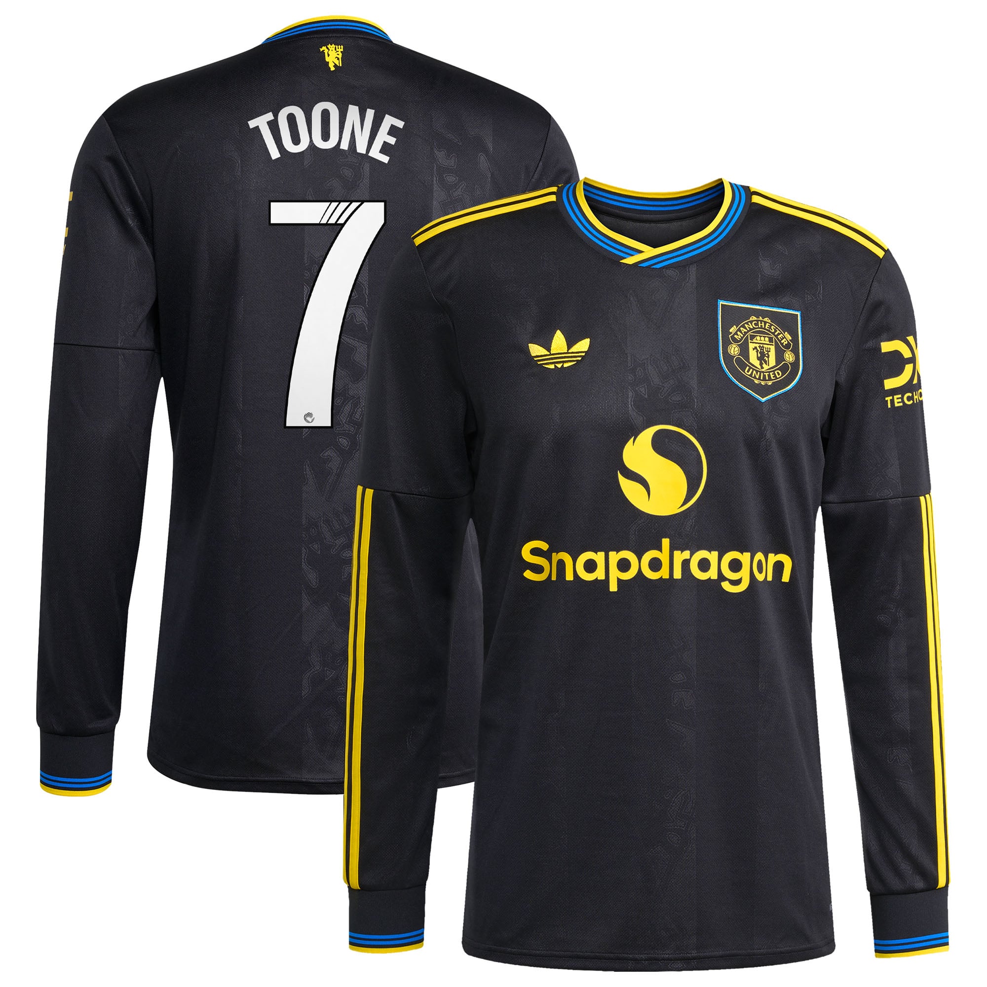 Maillot troisième tenue Manchester United adidas WSL 2025-26 - Manches longues avec flocage Toone 7