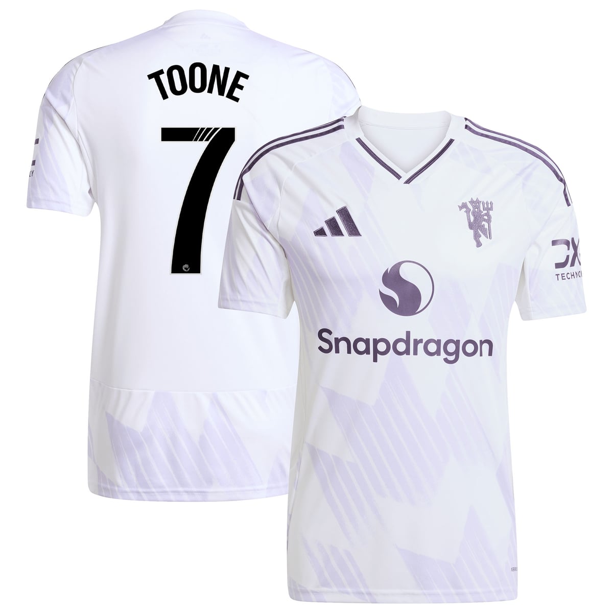 Maillot Extérieur Manchester United adidas WSL 24/25 avec flocage Toone 7