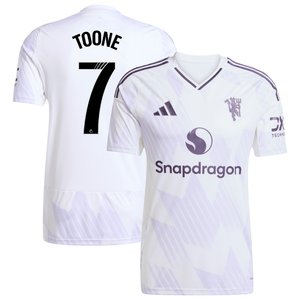 Maillot Extérieur Manchester United adidas WSL 24/25 avec flocage Toone 7, vue 1