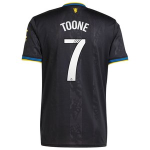 Maillot troisième tenue Manchester United adidas WSL 2025-26 avec flocage Toone 7, vue 4