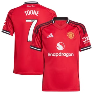 Maillot Domicile Manchester United adidas WSL 2025-26 - Enfant avec flocage Toone 7, vue 2