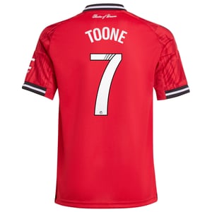 Maillot Domicile Manchester United adidas WSL 2025-26 - Enfant avec flocage Toone 7, vue 4