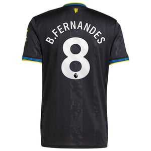 Maillot troisième tenue Manchester United adidas 2025-26 avec flocage B. Fernandes 8, vue 4
