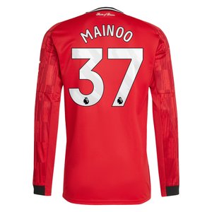 Maillot Domicile Manchester United adidas 2025-26 - Manches longues avec flocage Mainoo 37, vue 4
