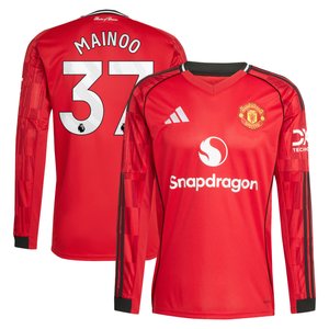 Maillot Domicile Manchester United adidas 2025-26 - Manches longues avec flocage Mainoo 37, vue 1