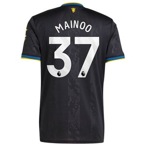 Maillot troisième tenue Manchester United adidas 2025-26 avec flocage Mainoo 37, vue 4