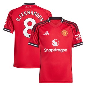 Maillot Domicile Manchester United adidas 2025-26 - Enfant avec flocage B. Fernandes 8, vue 2