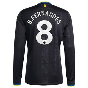 Maillot troisième tenue Manchester United adidas 2025-26 - Manches longues avec flocage B. Fernandes 8, vue 4