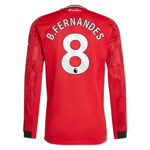 Maillot Domicile Manchester United adidas 2025-26 - Manches longues avec flocage B. Fernandes 8, vue 4