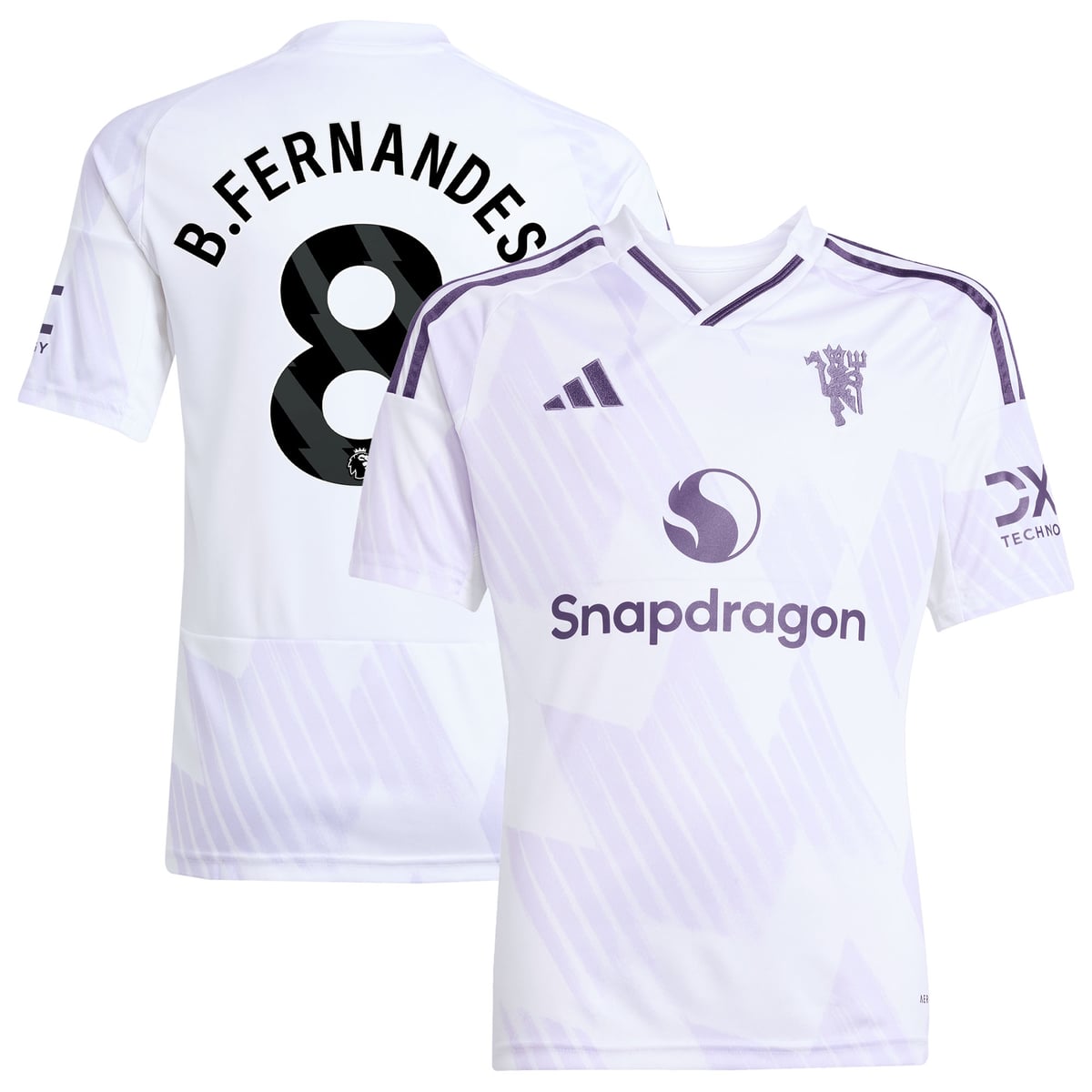 Maillot Extérieur de Manchester United adidas 2025-26 - Enfants avec flocage B. Fernandes 8