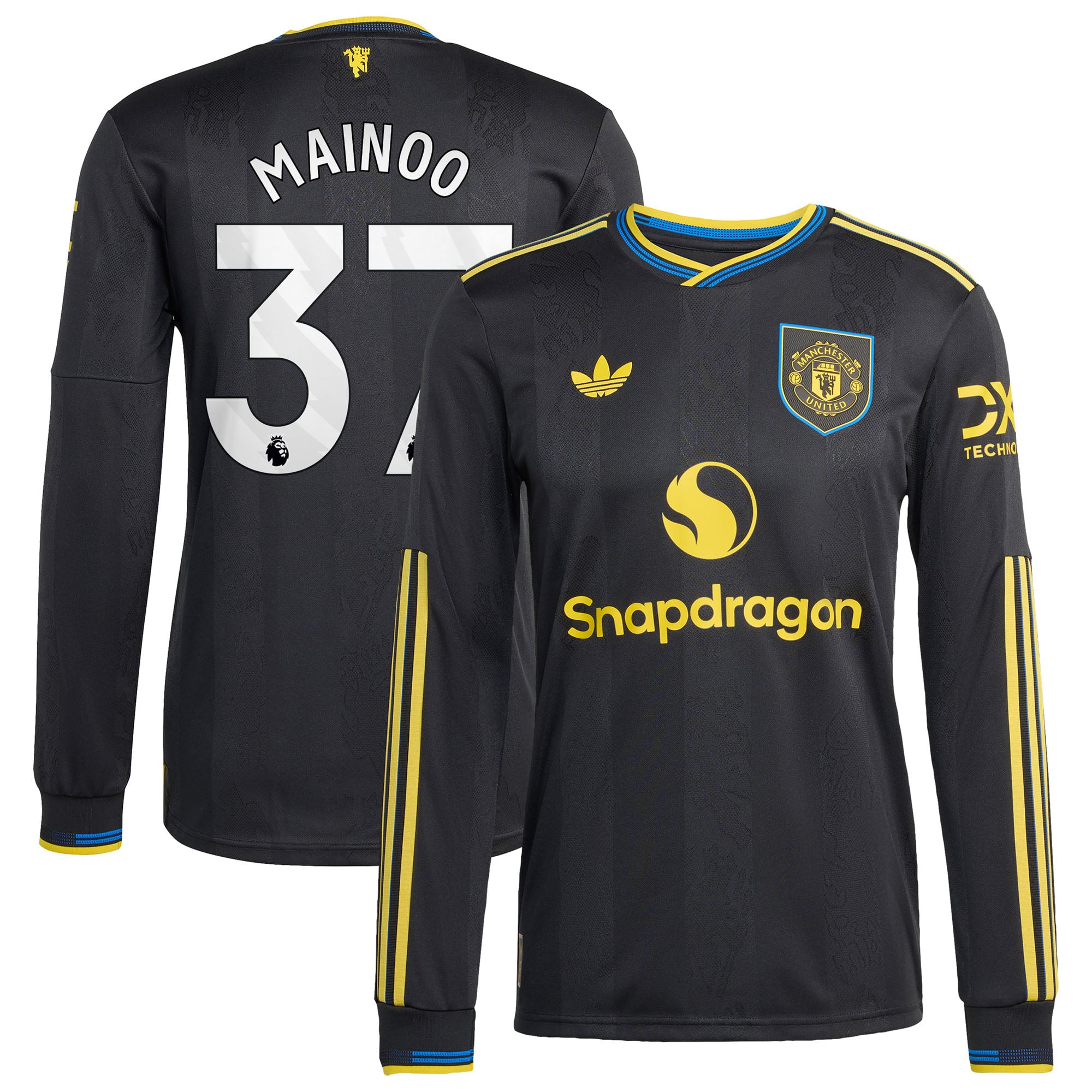 Maillot Troisième Manchester United adidas Authentic 2025-26 - Manches longues avec flocage Mainoo 37