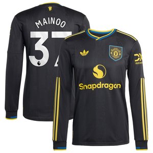 Maillot Troisième Manchester United adidas Authentic 2025-26 - Manches longues avec flocage Mainoo 37, vue 1