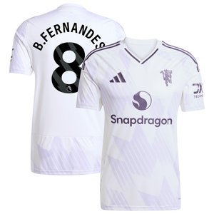 Maillot Extérieur de Manchester United adidas 2025-26 avec flocage B. Fernandes 8, vue 2