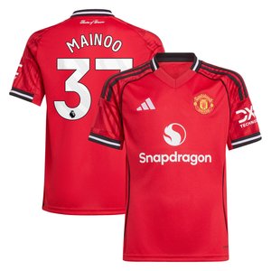Maillot Domicile Manchester United adidas 2025-26 - Enfant avec flocage Mainoo 37, vue 2