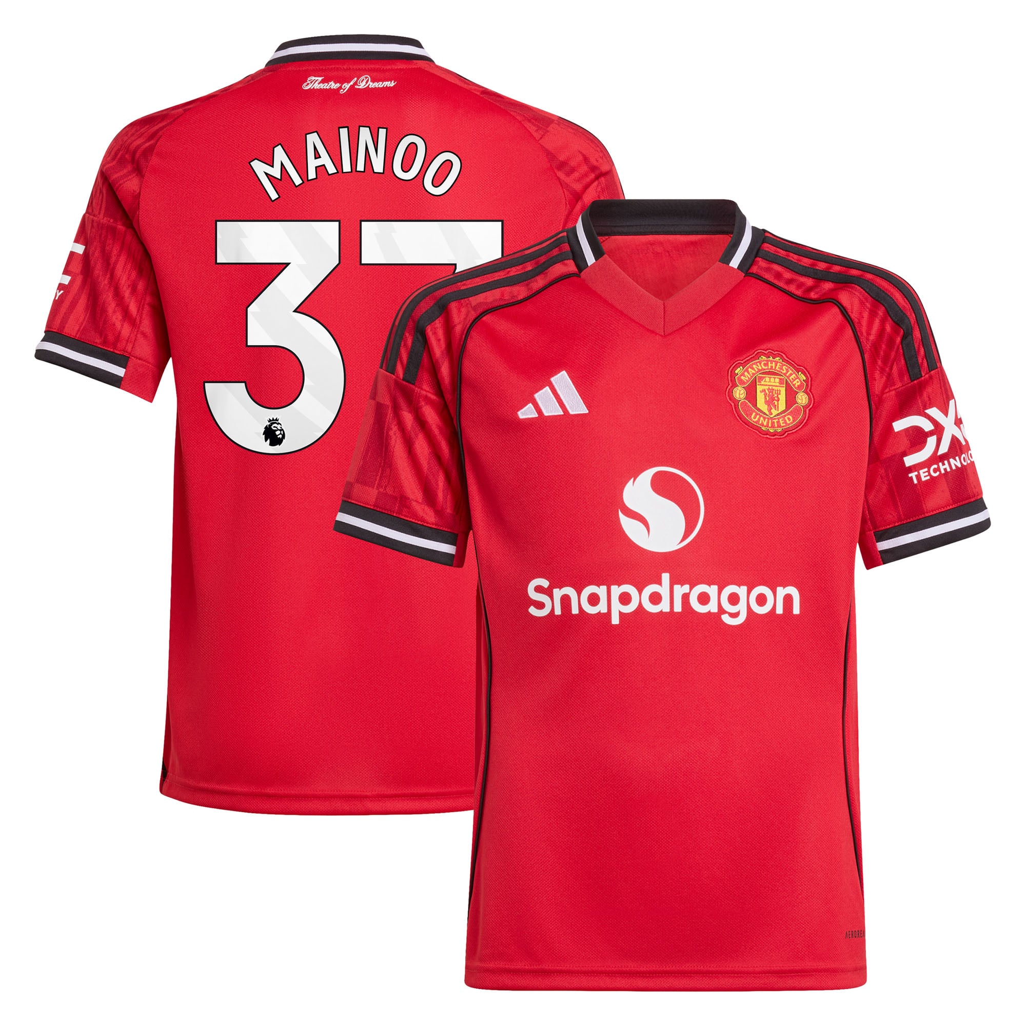 Maillot Domicile Manchester United adidas 2025-26 - Enfant avec flocage Mainoo 37