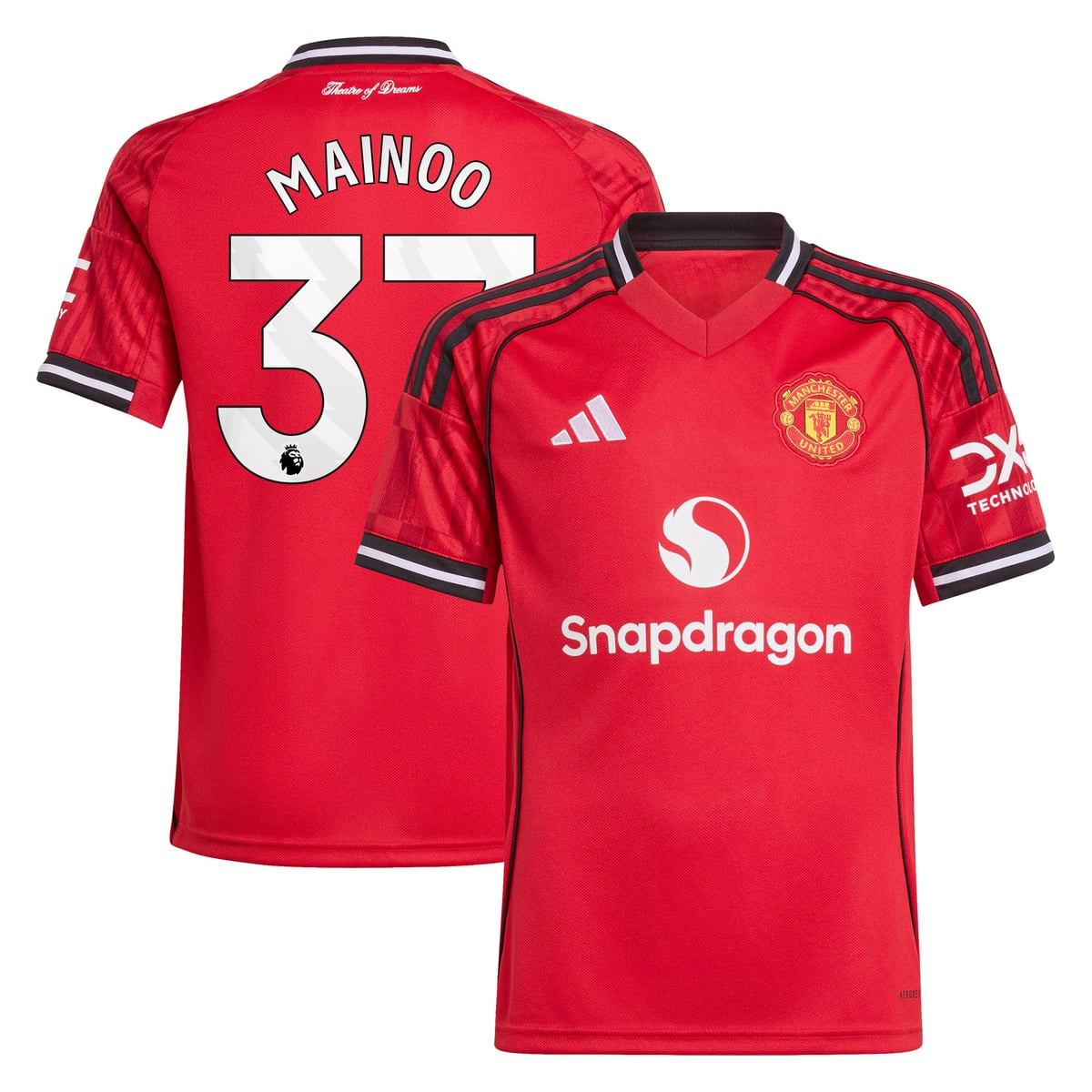 Maillot Domicile Manchester United adidas 2025-26 - Enfant avec flocage Mainoo 37