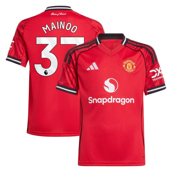 Maillot Domicile Manchester United adidas 2025-26 - Enfant avec flocage Mainoo 37