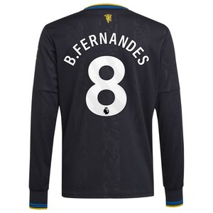 Troisième Maillot Manchester United adidas 2025-26 - Manches longues - Enfants avec flocage B. Fernandes 8, vue 4