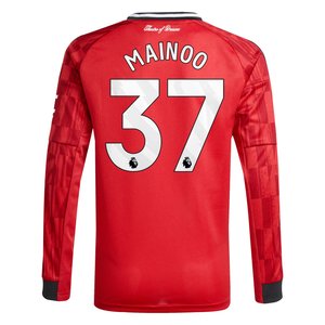 Maillot Domicile Manchester United adidas 2025-26 - Enfant - Manches longues avec flocage Mainoo 37, vue 4