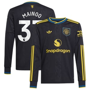 Troisième Maillot Manchester United adidas 2025-26 - Manches longues - Enfants avec flocage Mainoo 37, vue 1