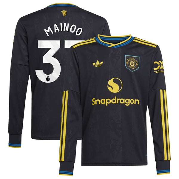 Troisième Maillot Manchester United adidas 2025-26 - Manches longues - Enfants avec flocage Mainoo 37