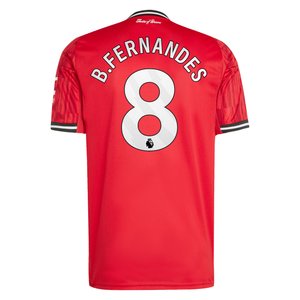 Maillot Domicile Manchester United adidas 2025-26 avec flocage B. Fernandes 8, vue 4
