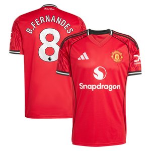 Maillot Domicile Manchester United adidas 2025-26 avec flocage B. Fernandes 8, vue 1