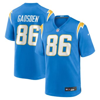 Men's Nike Oronde Gadsden  Powder Blue Los Angeles Chargers Team Game Jersey