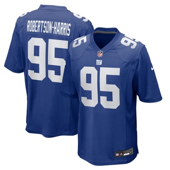 Men's Nike Roy Robertson-Harris  Royal New York Giants Team Game Jersey