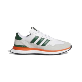 Men's adidas  Miami Hurricanes Textile Spikeless Golf Shoes