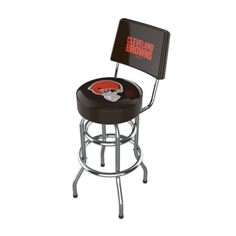 Imperial Brown Cleveland Browns Chrome Bar Stool