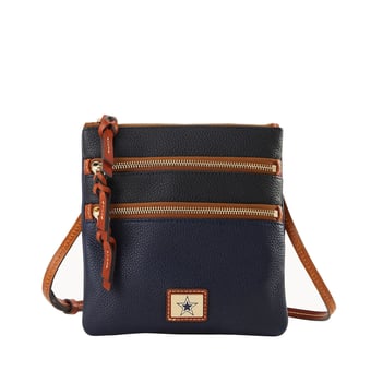 Dooney & Bourke Dallas Cowboys Team Logo Halftime Triple Zip Crossbody Bag