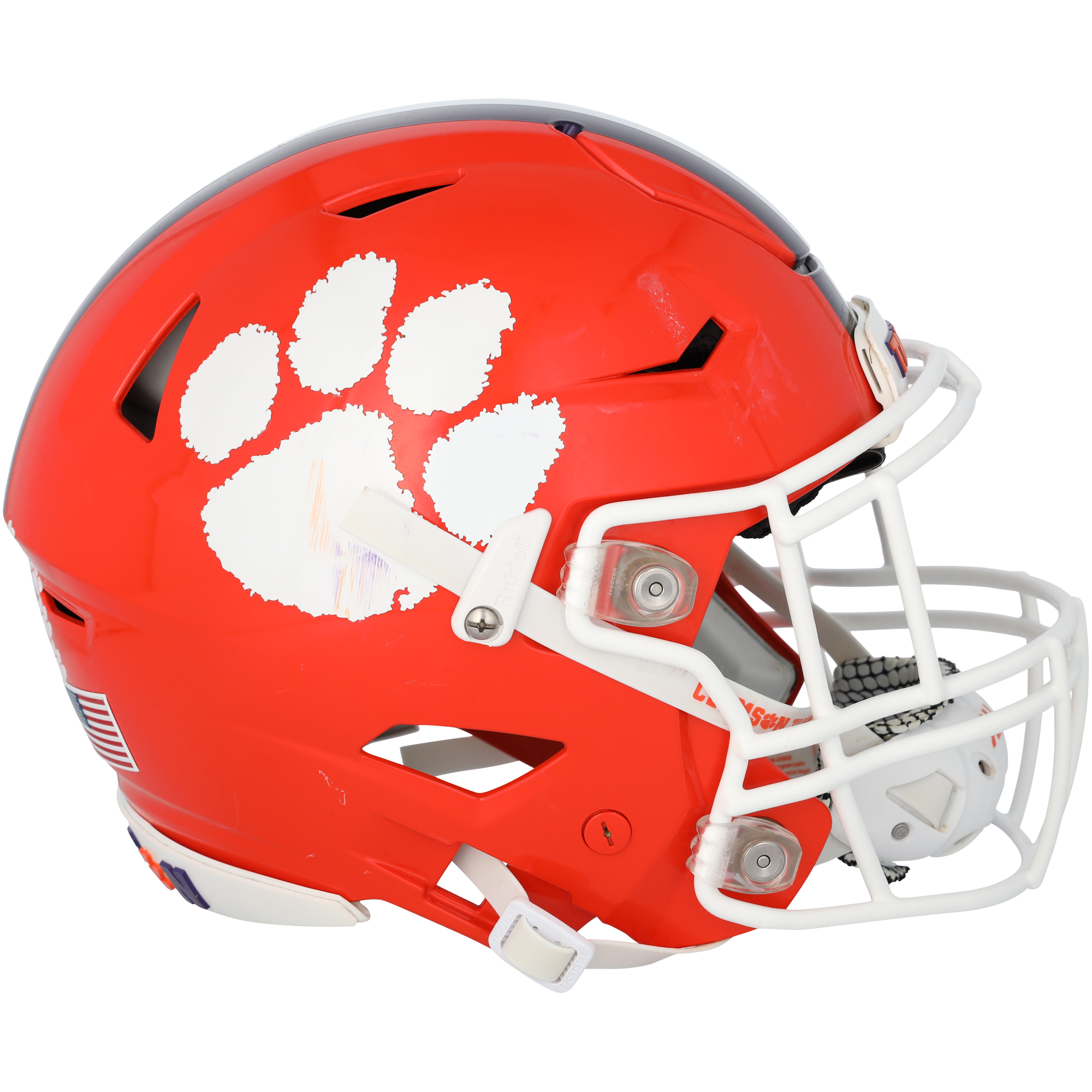 Clemson Tigers Team-Issued Orange Helmet from the Football Program