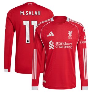 Maillot Authentique Liverpool adidas Domicile 25/26 - Manches longues avec flocage M.Salah 11, vue 2