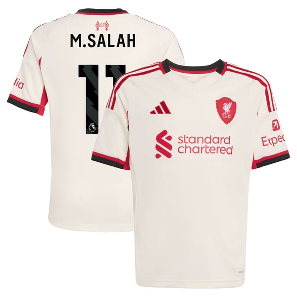 Maillot adidas Liverpool Extérieur 25/26 - Enfant avec flocage M.Salah 11