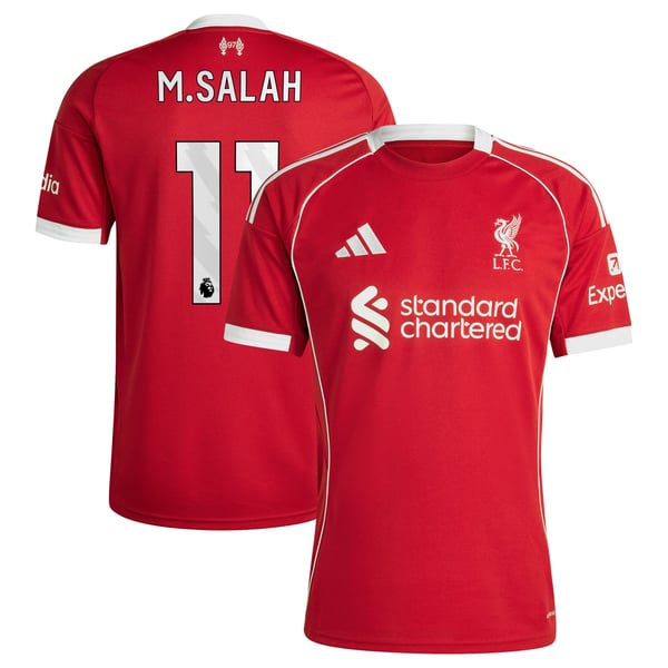 Maillot Liverpool adidas Domicile 25/26 avec flocage M.Salah 11