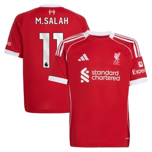 Maillot Liverpool adidas Domicile 25/26 - Enfant avec flocage M.Salah 11, vue 2