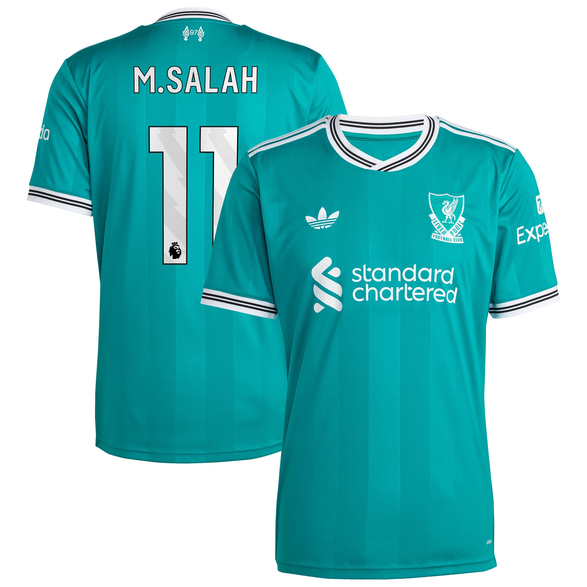 Maillot adidas Liverpool Troisième 25/26 avec flocage M.Salah 11