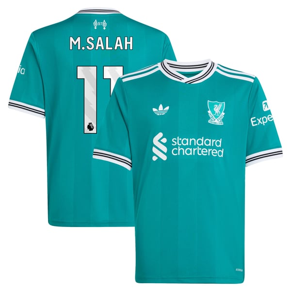 Maillot adidas Liverpool Troisième 25/26 - Enfant avec flocage M.Salah 11