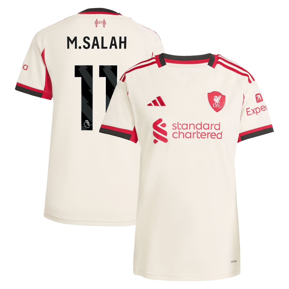 Maillot adidas Liverpool Extérieur 25/26 - Femmes avec flocage M.Salah 11