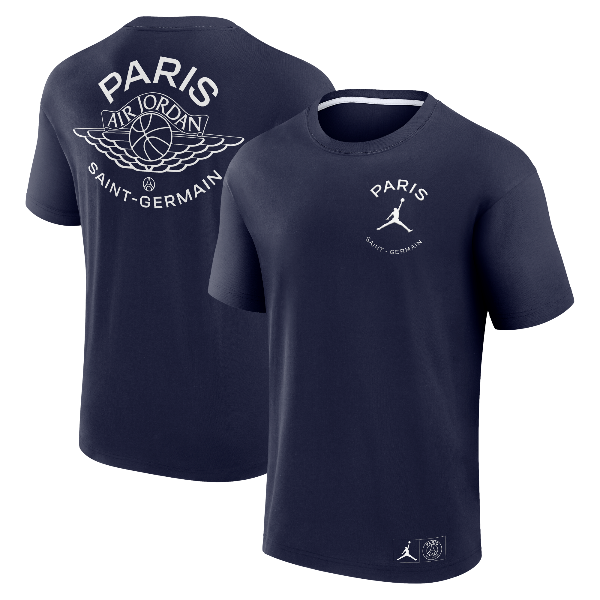 T-Shirt Logo PSG x Jordan Wings - Bleu