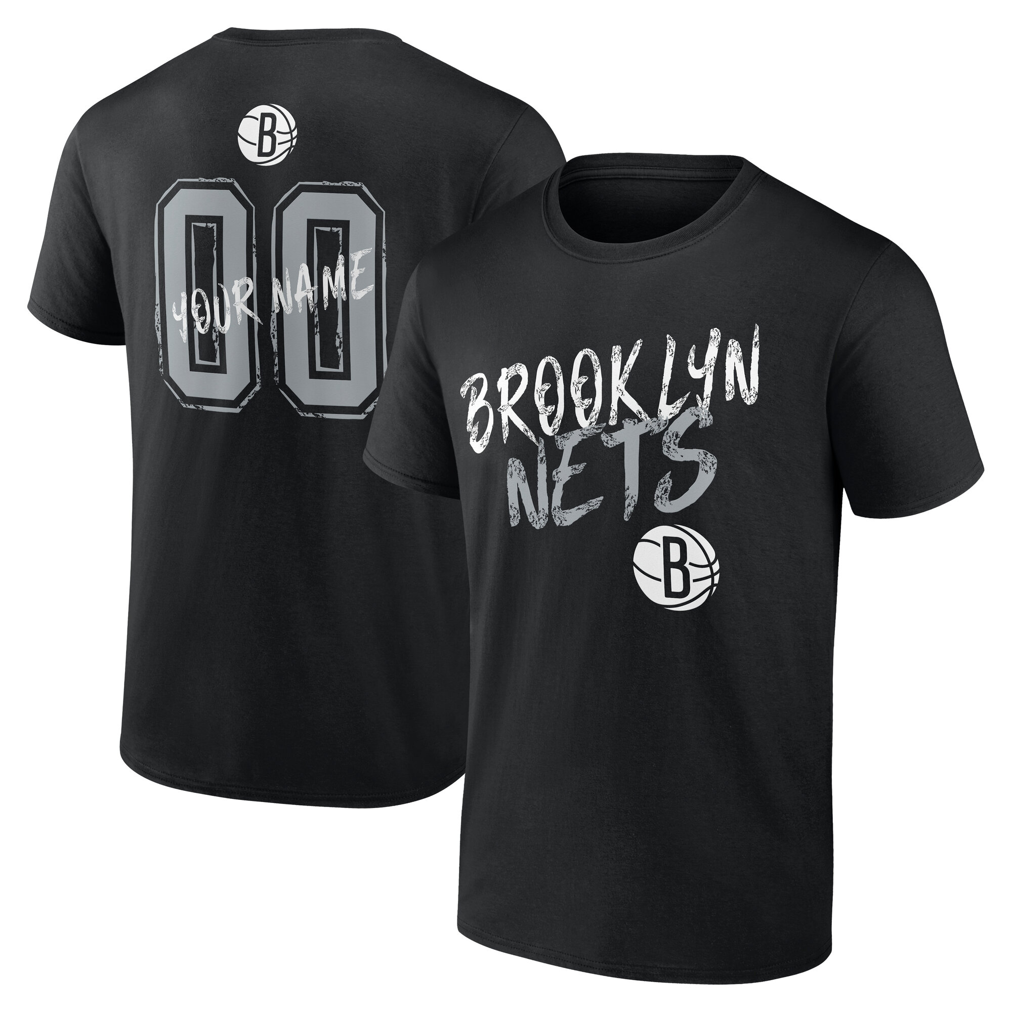 Men’s Black Brooklyn Nets Hustle Custom T-Shirt Men’s Black Brooklyn Nets Hustle Custom T-Shirt
