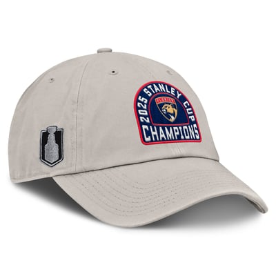 Women's Fanatics Khaki Florida Panthers 2025 Stanley Cup Champions Adjustable Hat