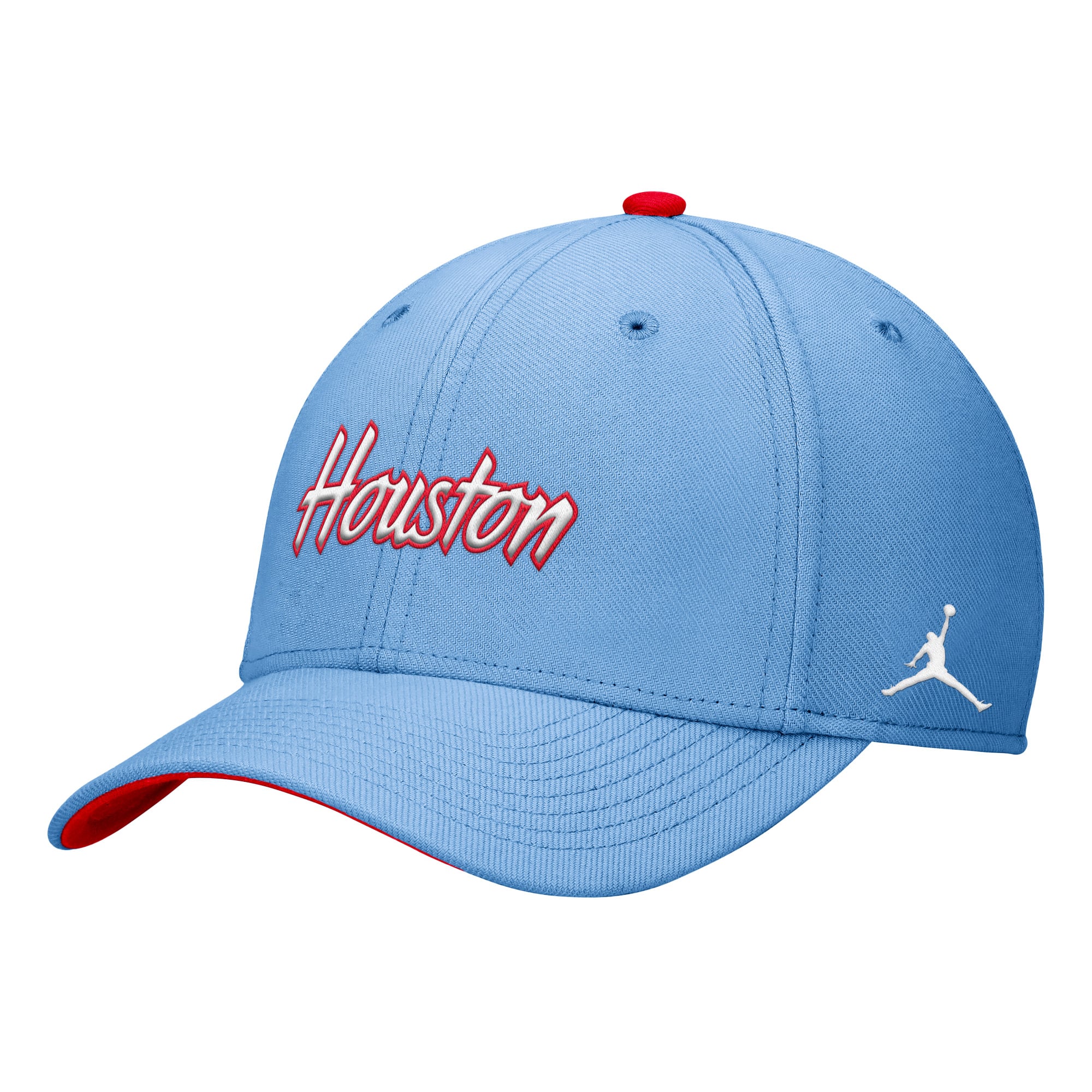 Men's Jordan Brand Light Blue Houston Cougars Blue Out Rise Dri-FIT Flex Hat